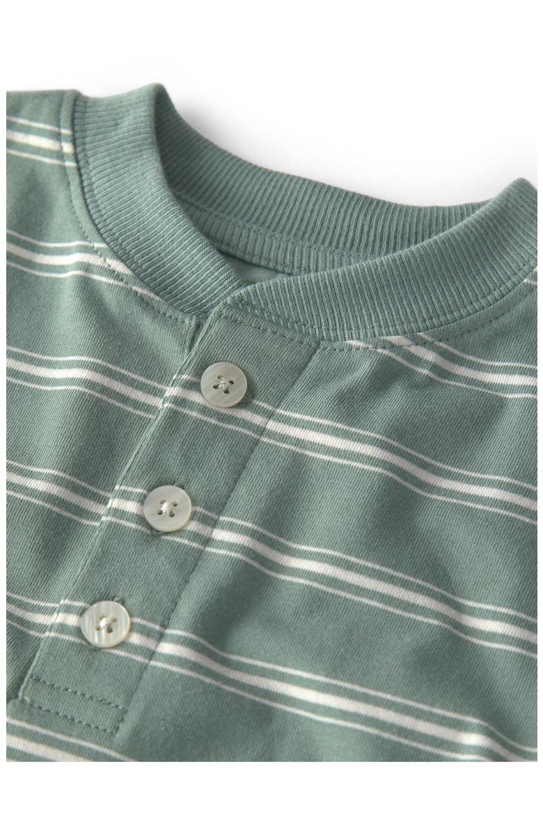 Kids' 2-Pack Striped Henley T-Shirts, Alternate, color, GREEN STRIPE GREY
