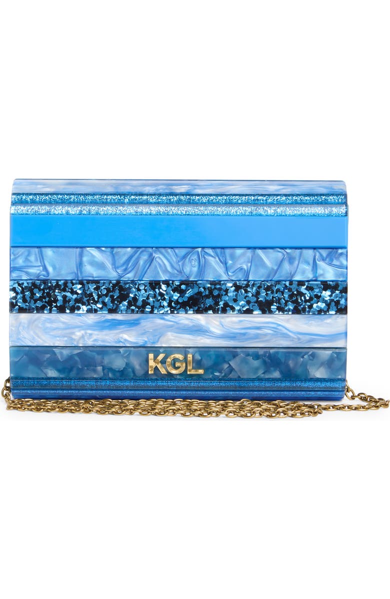 Kurt Geiger London Party Clutch, Alternate, color, Turquoise/ Aqua