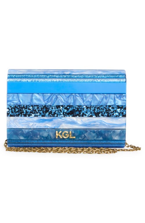 Kurt Geiger London Party Clutch In Turquoise/aqua