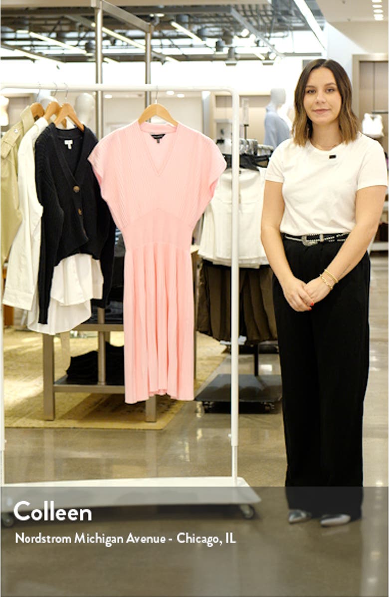 Pleated Fit & Flare Minidress, sales video thumbnail