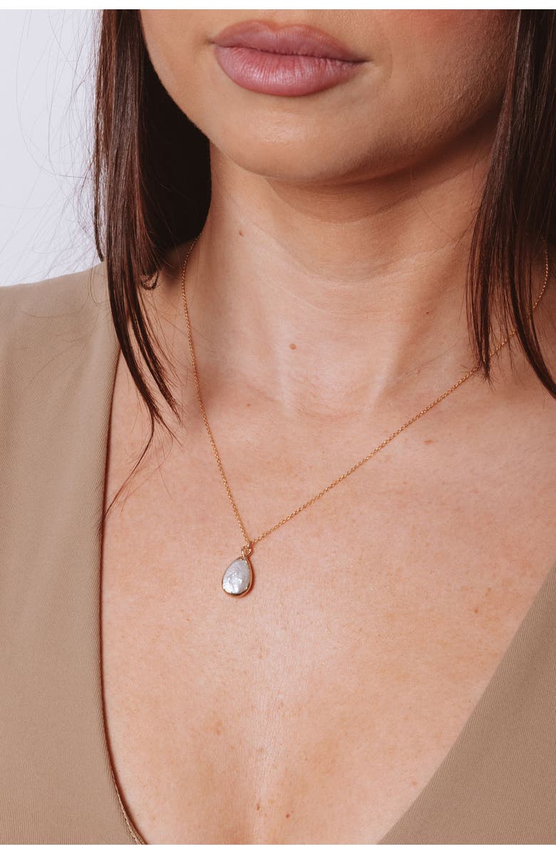 Set & Stones Carrie Baroque Pearl Necklace, Alternate, color, Gold