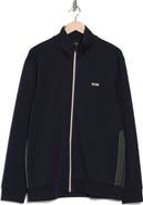 BOSS Skaz Stretch Cotton Blend Track Jacket