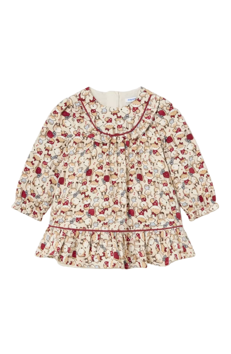 Mayoral Baby Viyella Print Dress, Main, color, Red