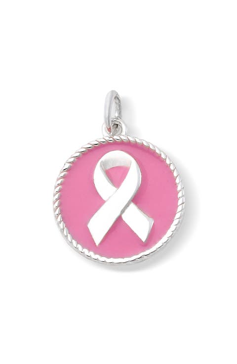 Sterling Silver & Enamel Awareness Ribbon Pendant