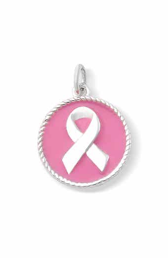 Sterling Silver & Enamel Awareness Ribbon Pendant