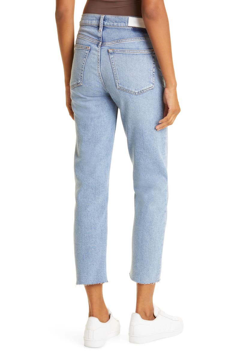 Re/Done Originals High Waist Stovepipe Jeans, Alternate, color, Mid 90S