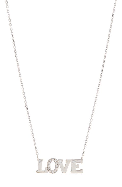 Typewriter Love Necklace