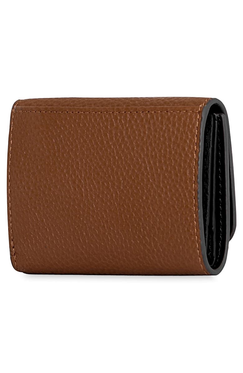 Rebecca Minkoff Insider Compact Leather Trifold Wallet, Alternate, color, Tawny