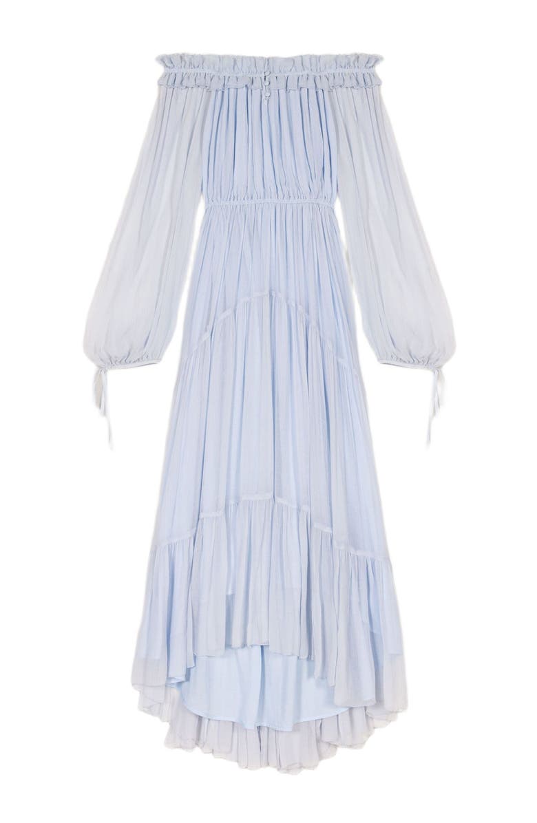 maje Chiffon maxi dress, Main, color, 