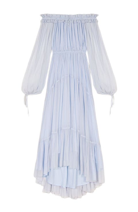 SALE *maje* ライトブルーメタリックツイードワンピース Shop Blue maje Online | Nordstrom