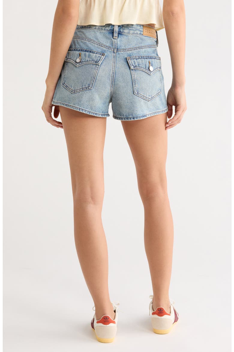 Ivy High Waist Andy Denim Shorts, Alternate, color, MEDIUM INDIGO