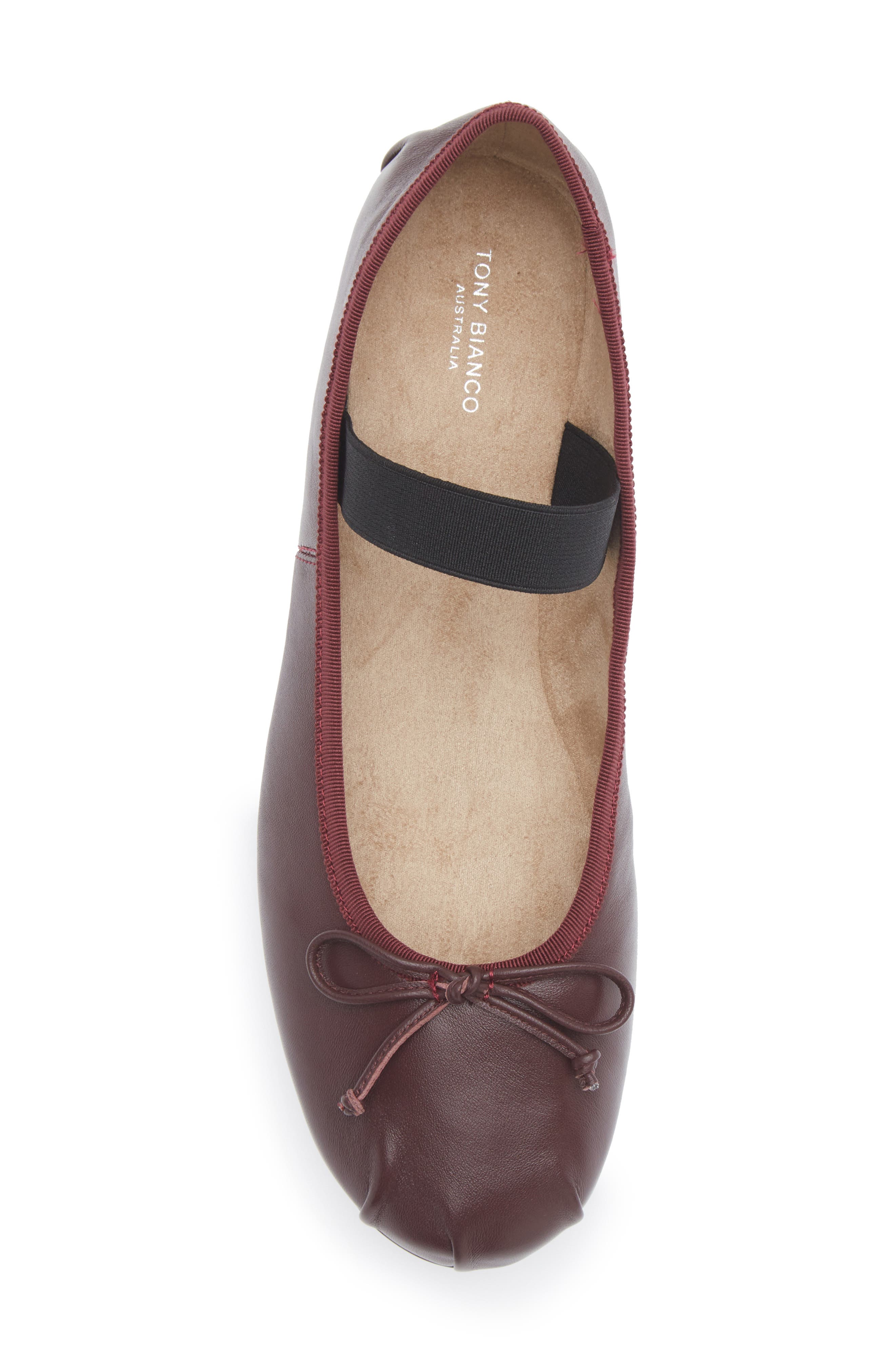 Caspian Mary Jane Flat, Alternate, color, VINO NAPPA