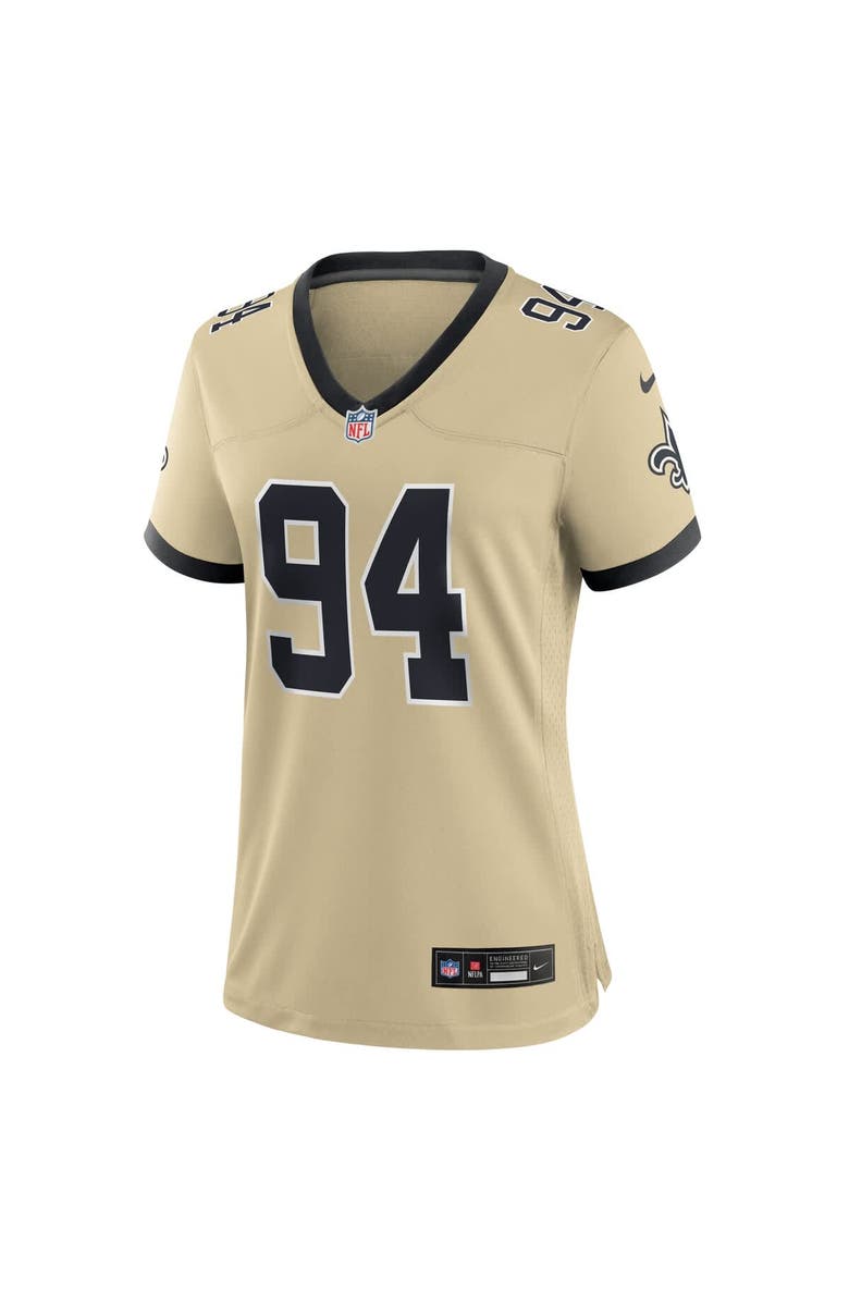 Nike Women's Nike Cameron Jordan Gold New Orleans Saints Gameday Golds Alternate Game Player Jersey, Alternate, color, Gold