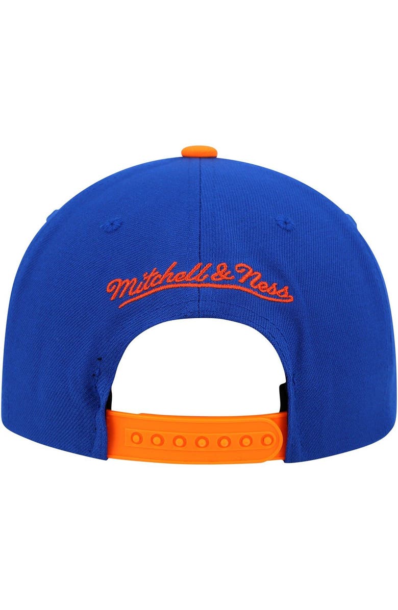 Mitchell & Ness Men's Mitchell & Ness Royal/Orange New York Islanders Vintage Script Snapback Hat, Alternate, color,
