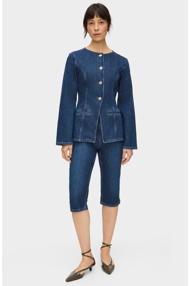 Gracey Pedal Pusher Jeans, Alternate, color, OCEAN BLUE