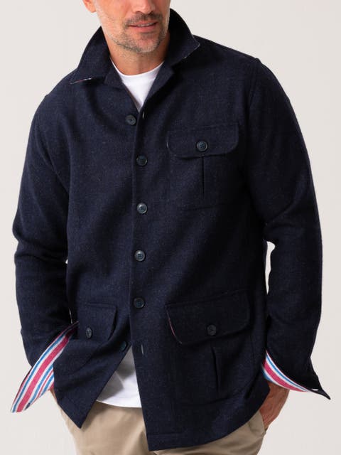 Long Sleeve Wool Shirt-Jacket