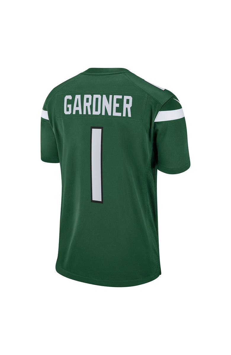 Nike Men's Nike Ahmad Sauce Gardner Green New York Jets Player Game Jersey, Alternate, color, 