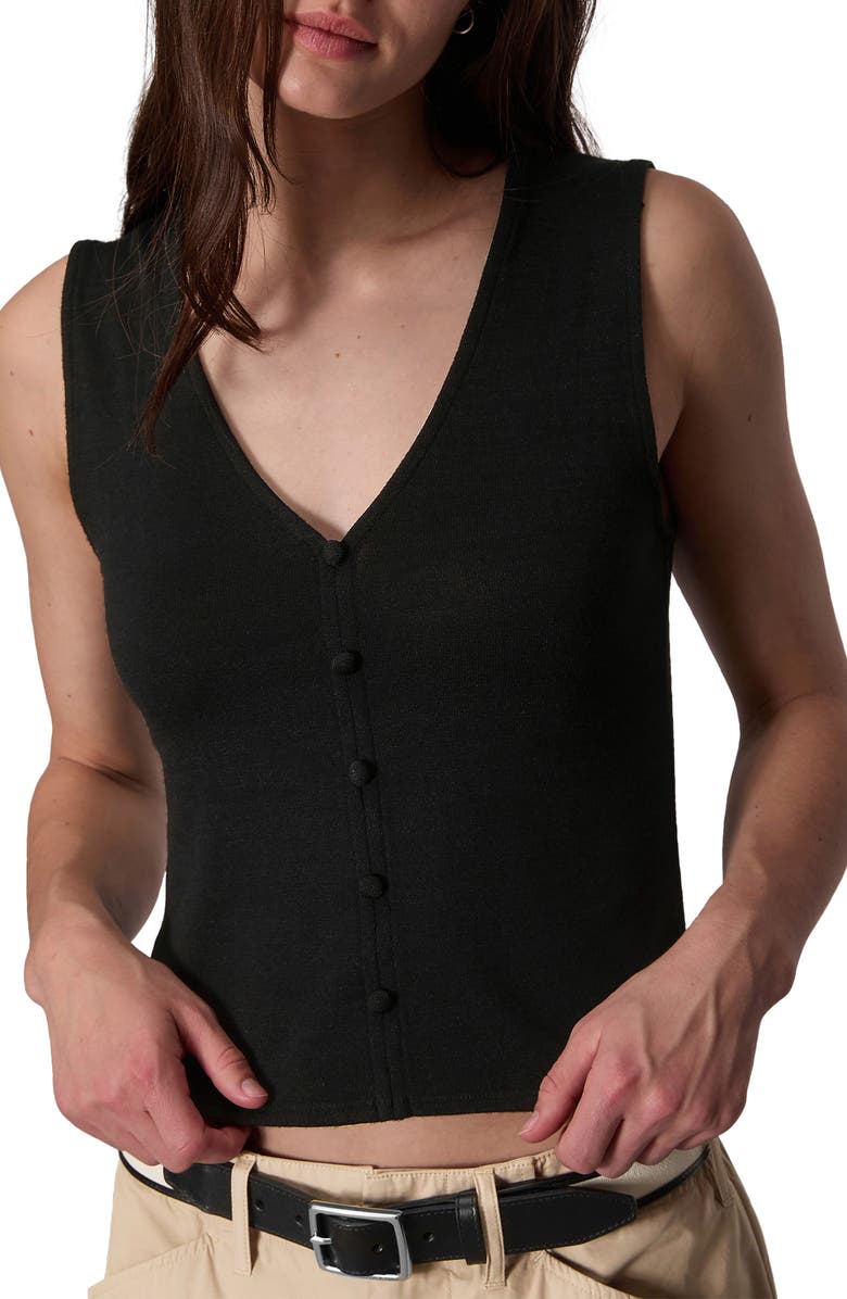 rag & bone The Knit Button-Up Tank, Alternate, color, 