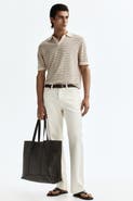 H&M Regular Fit Linen-blend Polo Shirt