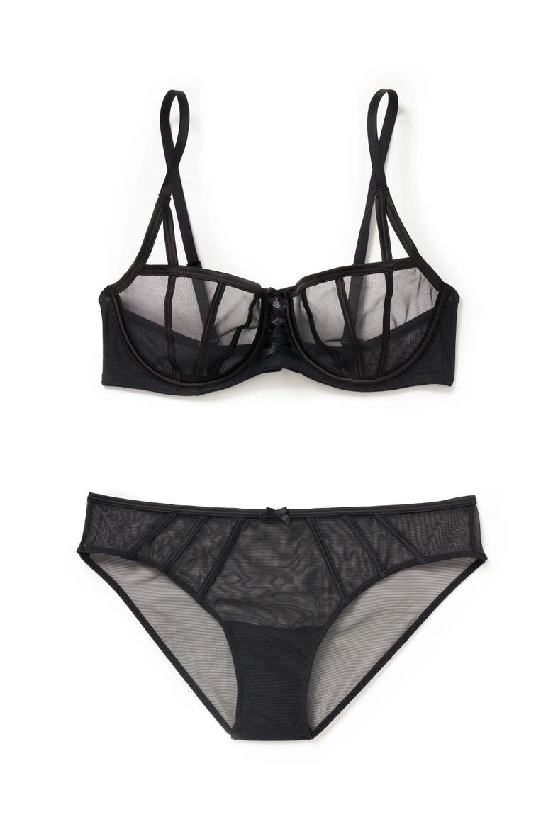 Bianca Bikini Panties, Alternate, color, Black