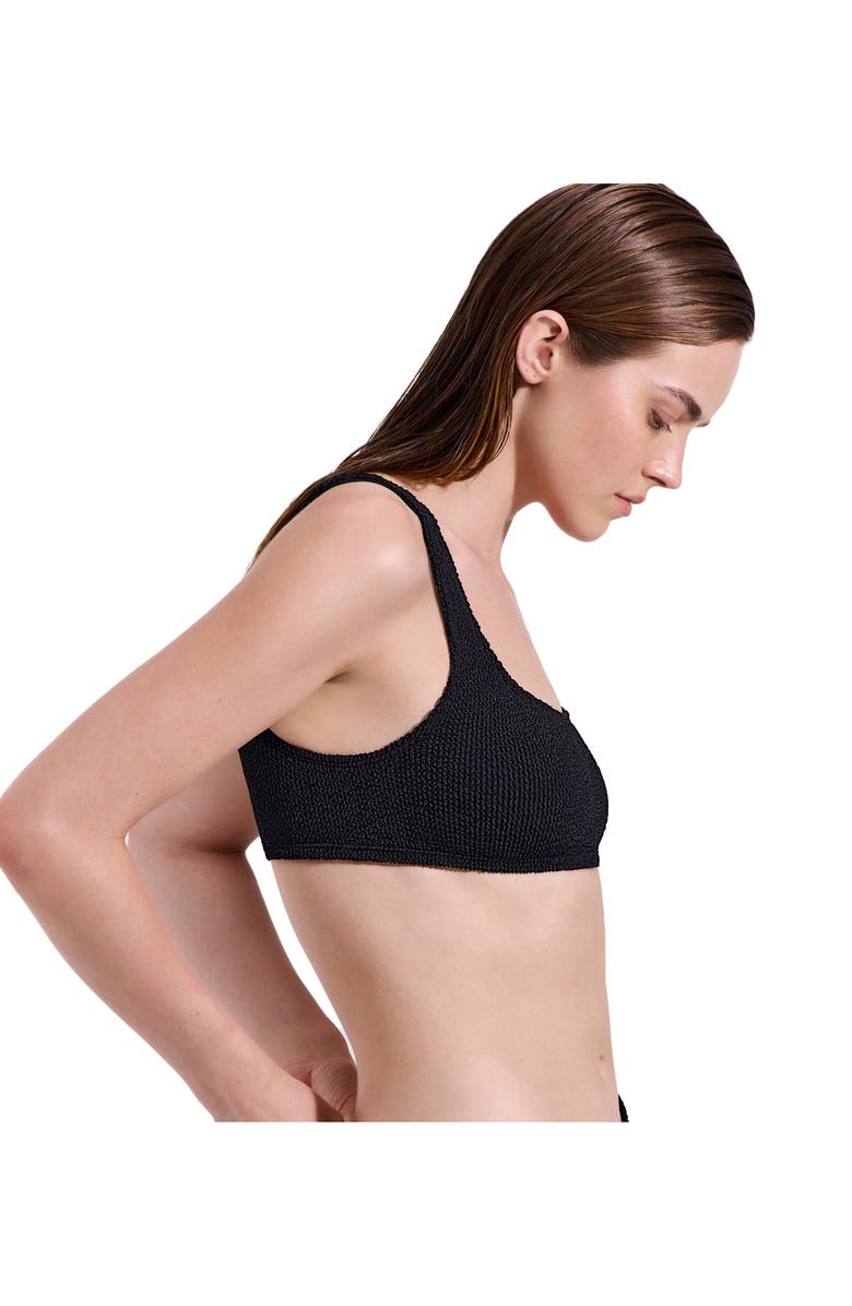 Luma Gottex Tulum Square Neck Bikini Top, Alternate, color, Black