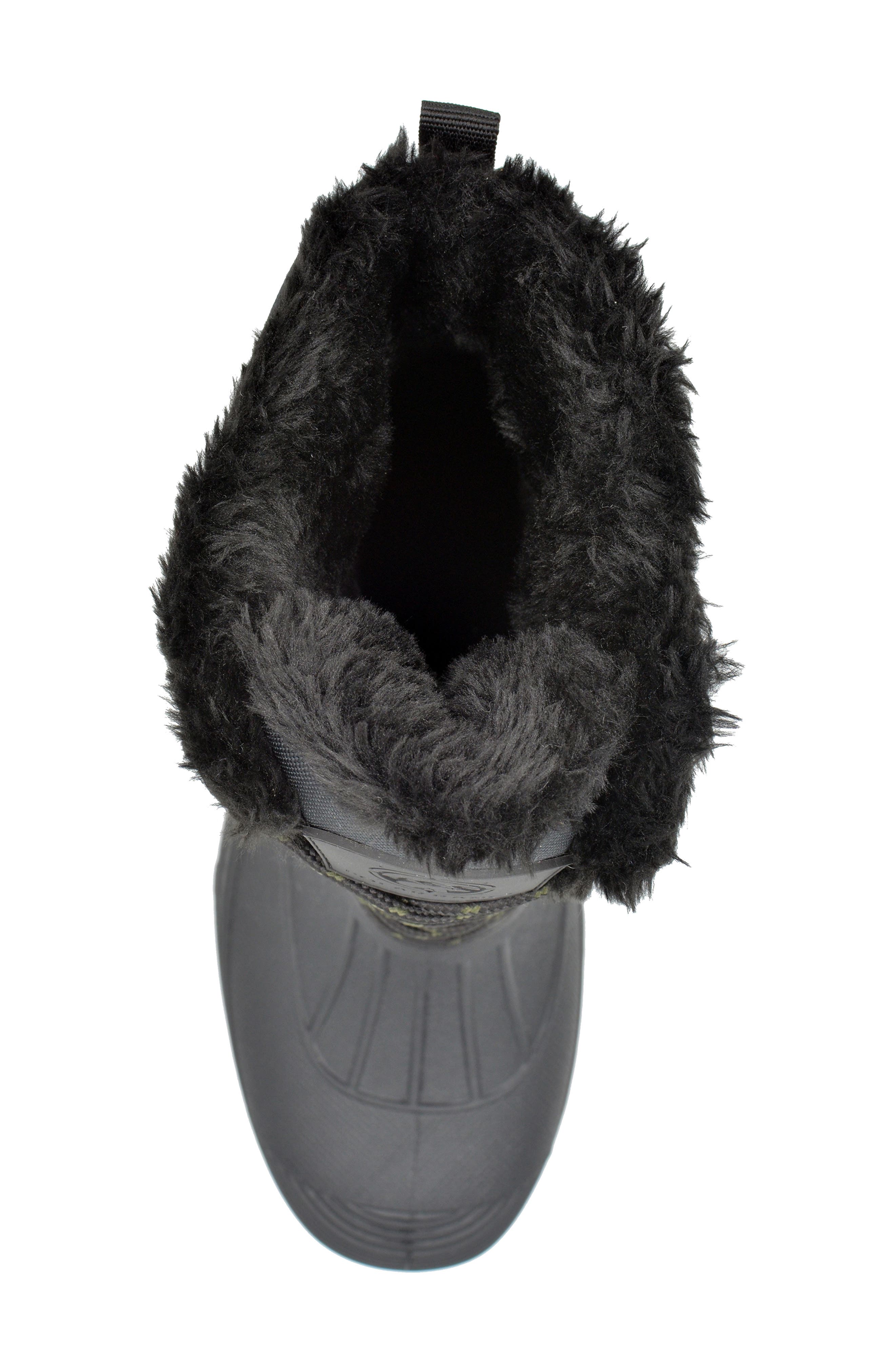 POLAR RANGE Decker Faux Fur Lined Snow Boot, Alternate, color, Olive