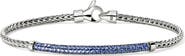 John Hardy JH Essential Pavé Bracelet, Sterling Silver, Gemstones, 2.5MM