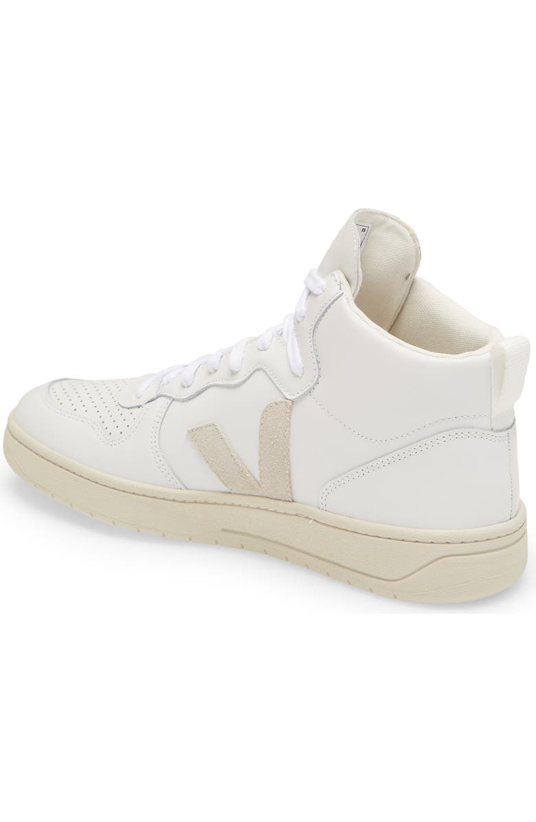 Veja V-15 High Top Sneaker, Alternate, color, Extra White