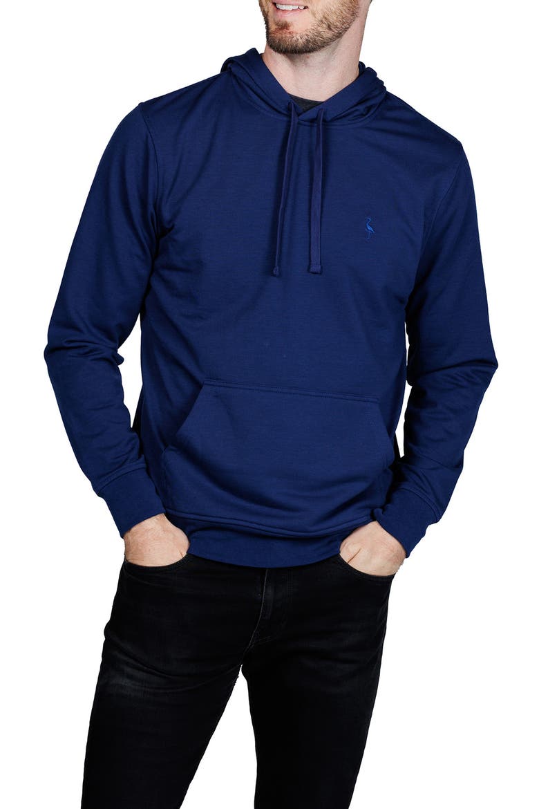 Fleece Hoodie, Main, color, NAVY