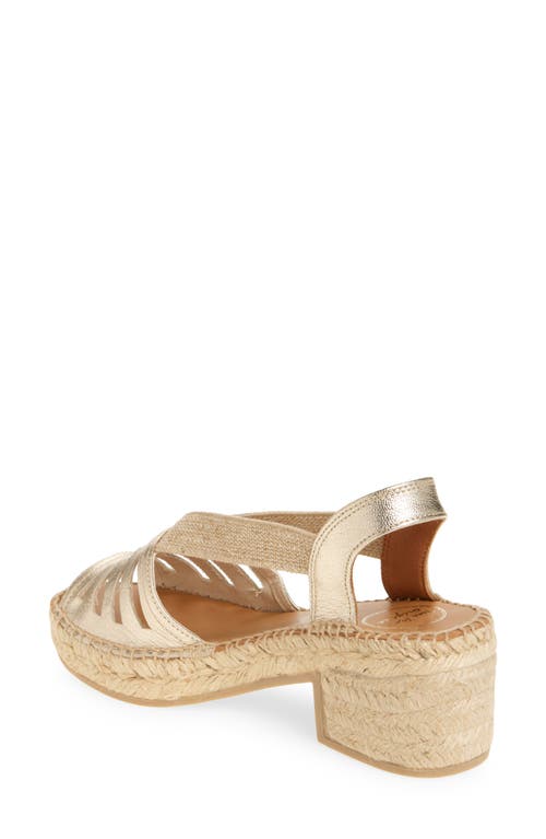 Toni Pons Dima Espadrille Sandal In Platinum