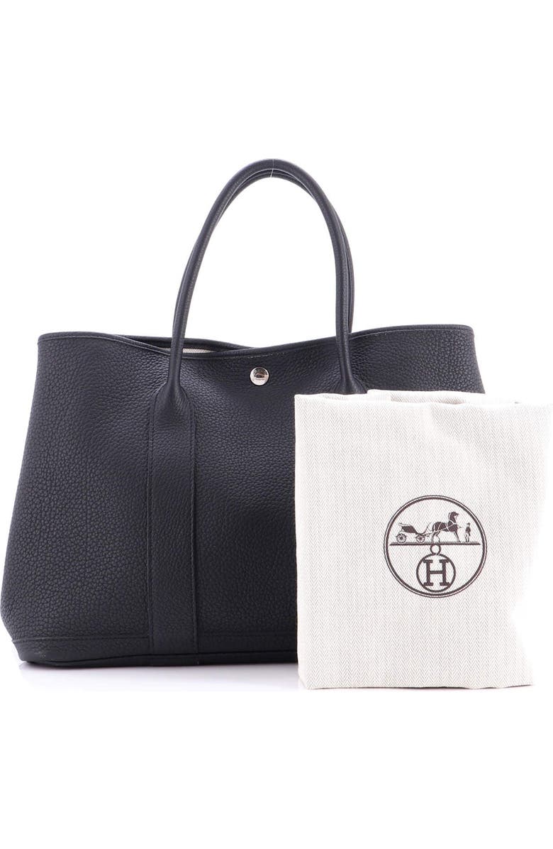 Pre-Owned Hermes Garden Party Tote Leather 36, Alternate, color, Noir