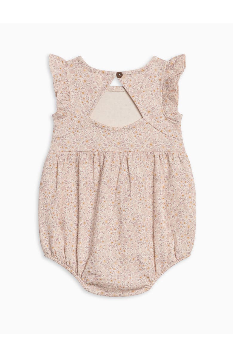 Colored Organics Sommer Organic Tank Romper, Alternate, color, Primrose / Fog + Shell