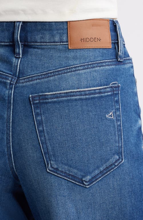 Hidden Jeans Pintuck High Waist Wide Leg Jeans In Blue