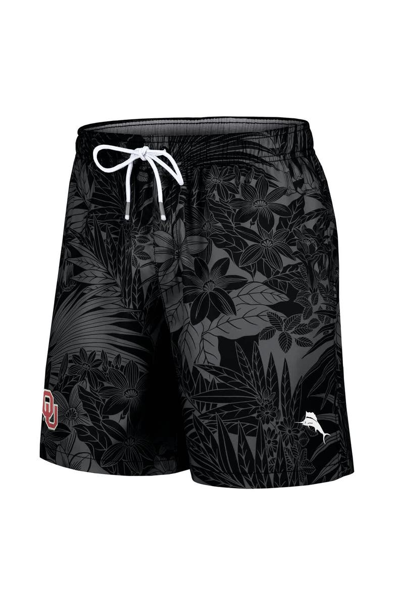 Tommy Bahama Men's Tommy Bahama Black Oklahoma Sooners Santiago Palms Board Shorts, Alternate, color, 