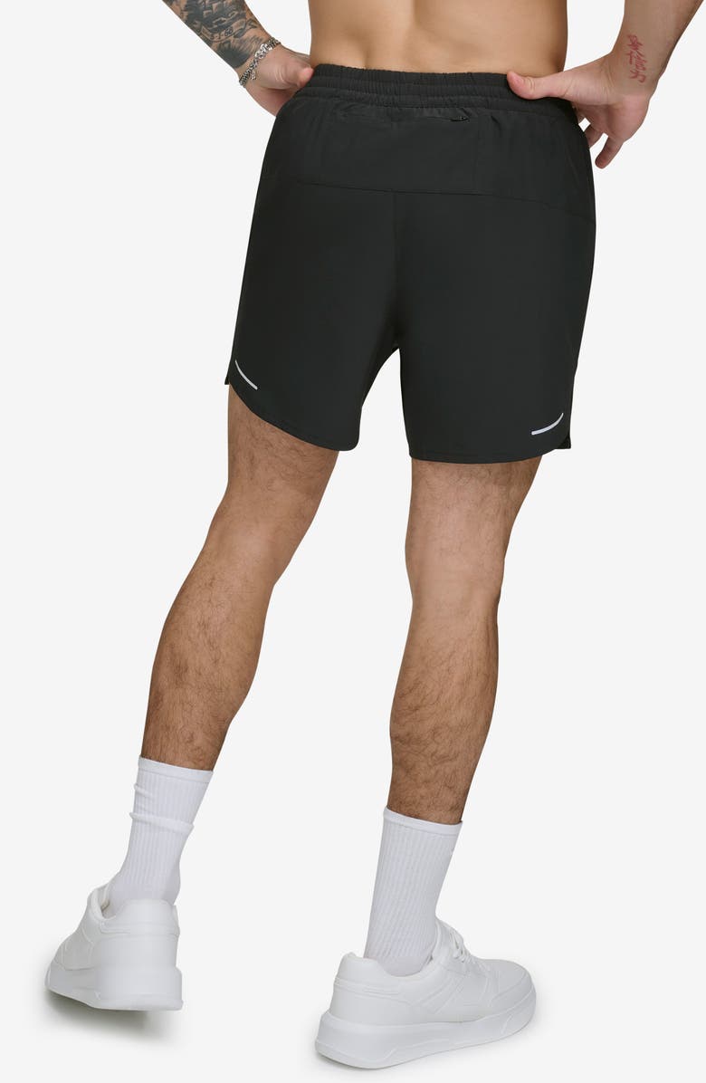 DKNY Hybrid Volley Swim Trunks, Alternate, color, Black