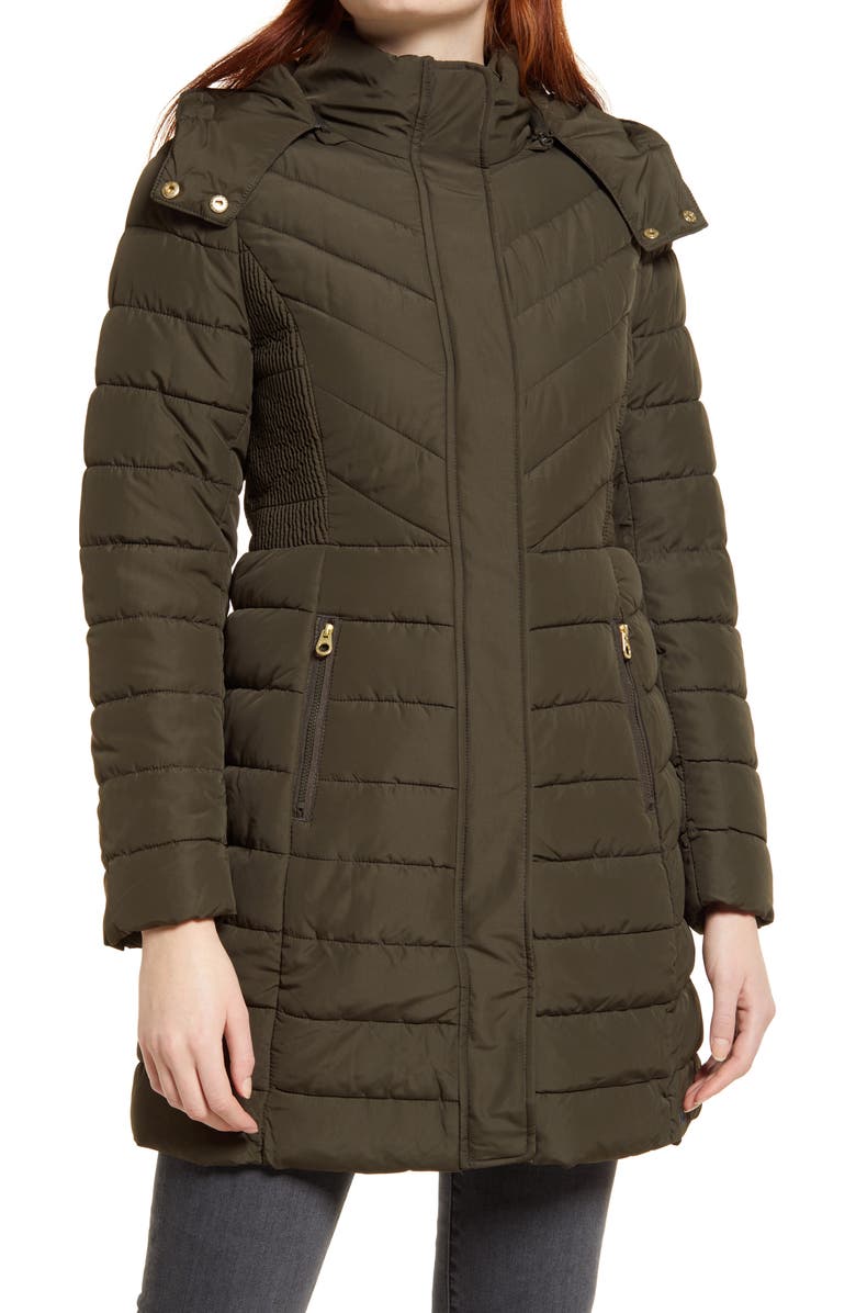 Joules Dartwell Puffer Coat with Removable Hood, Alternate, color, 