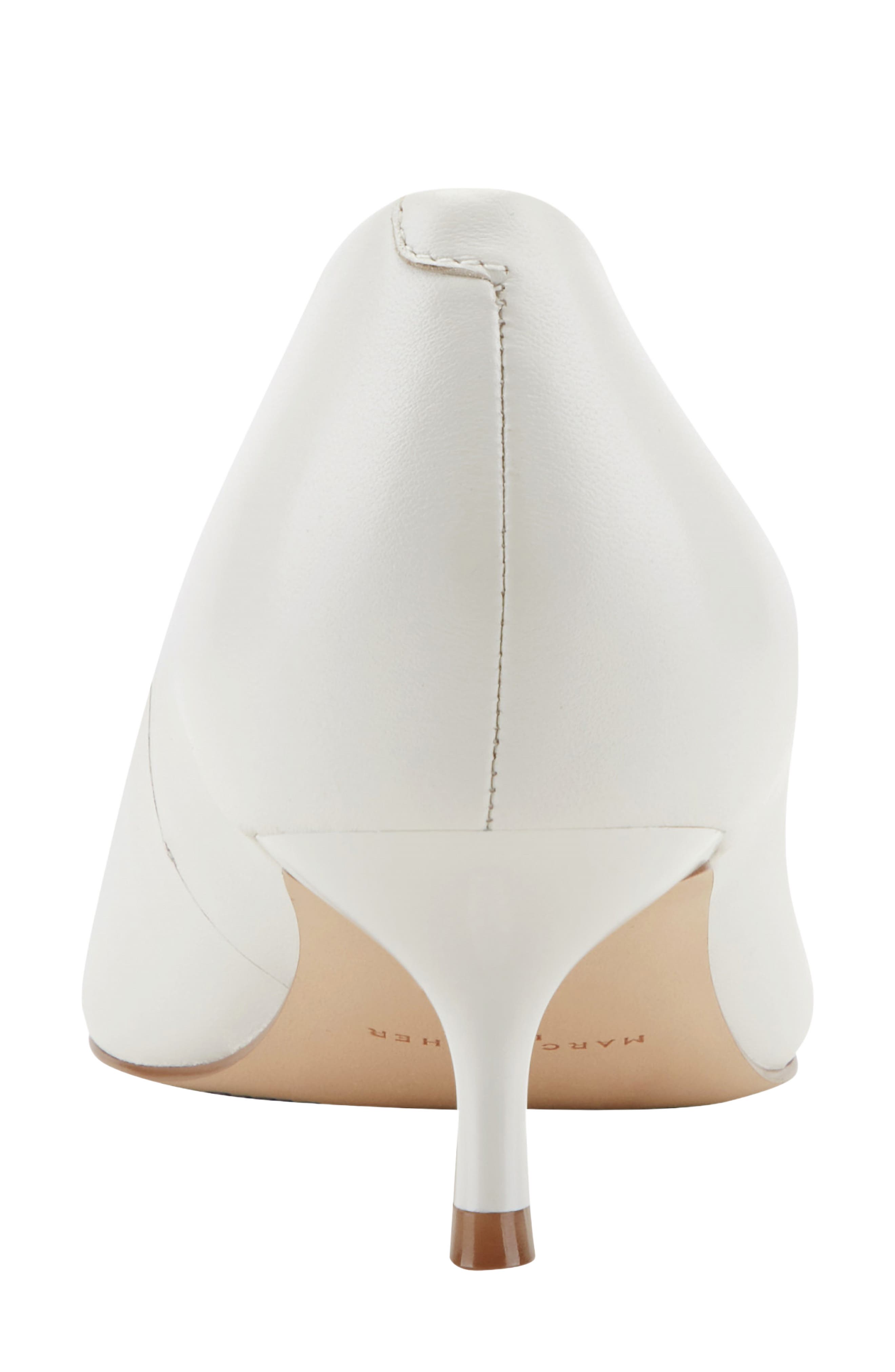 Calynna Pointed Toe Kitten Heel Pump, Alternate, color, IVORY