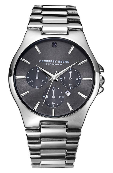 Blue Sapphire Chronograph Bracelet Watch, 42mm