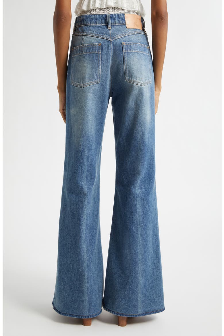 Odelia Flare Jeans, Alternate, color, DANUBE