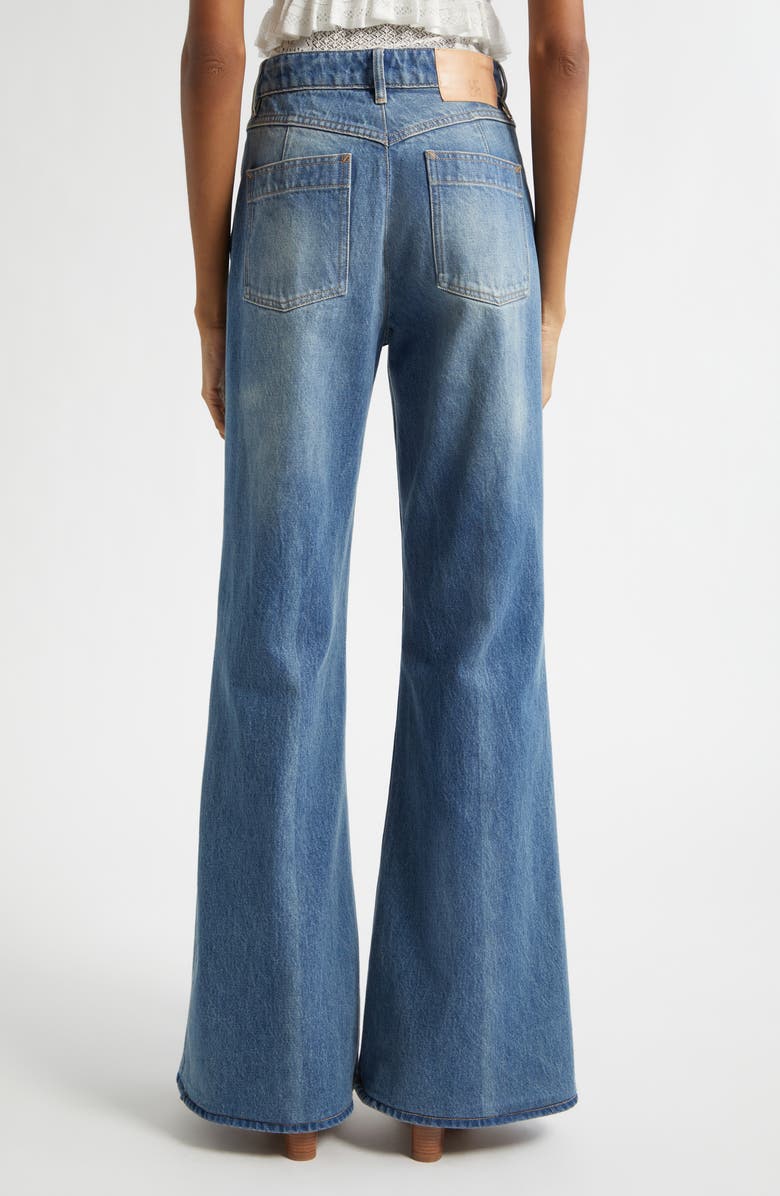Ulla Johnson Odelia Flare Jeans, Alternate, color, Danube