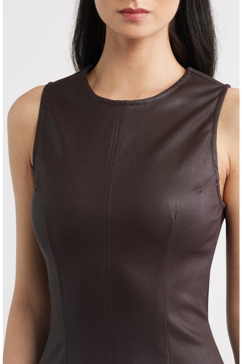 Esme Coated Midi Dress, Alternate, color, BRAMBLE COATED