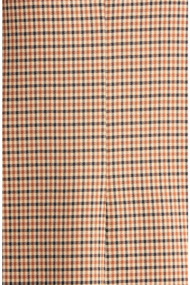Plaid Topper with Faux Suede Trim, Alternate, color, IVORY LUGGAGE BLACK