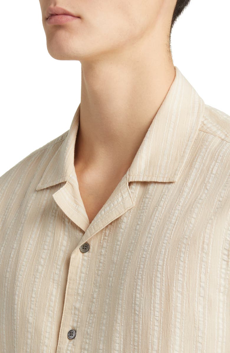 Rails Vice Stripe Short Sleeve Guayabera Shirt, Alternate, color, 