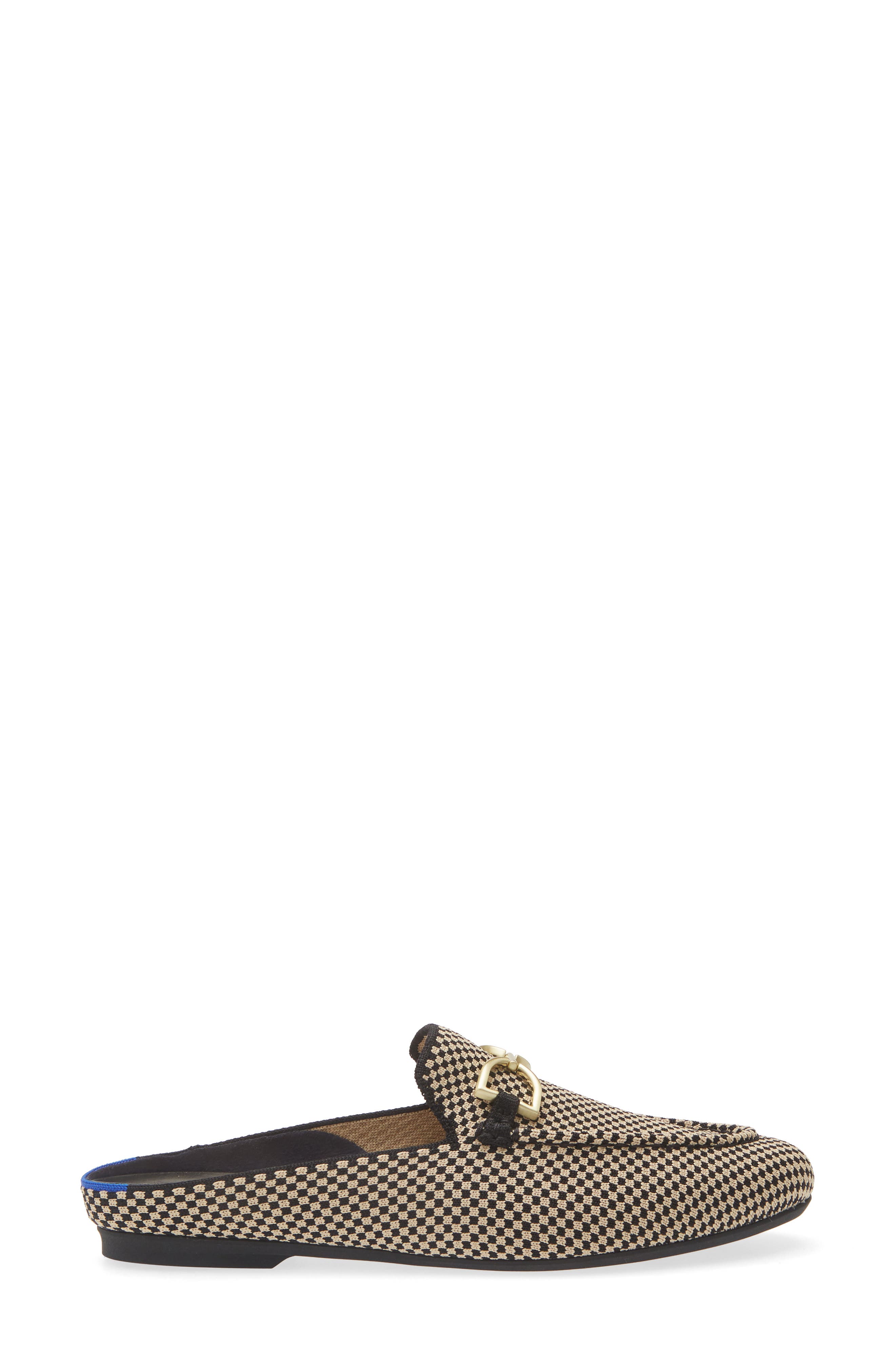Rothy's Double Bit Bouclé Loafer Mule, Alternate, color, Classic Micro Check