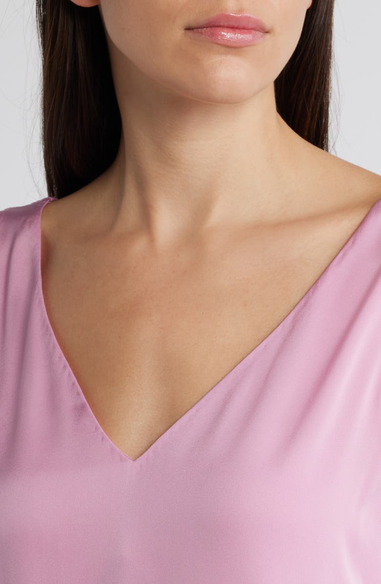 KOBI HALPERIN Sailor Stretch Silk Shell, Alternate, color, Pink