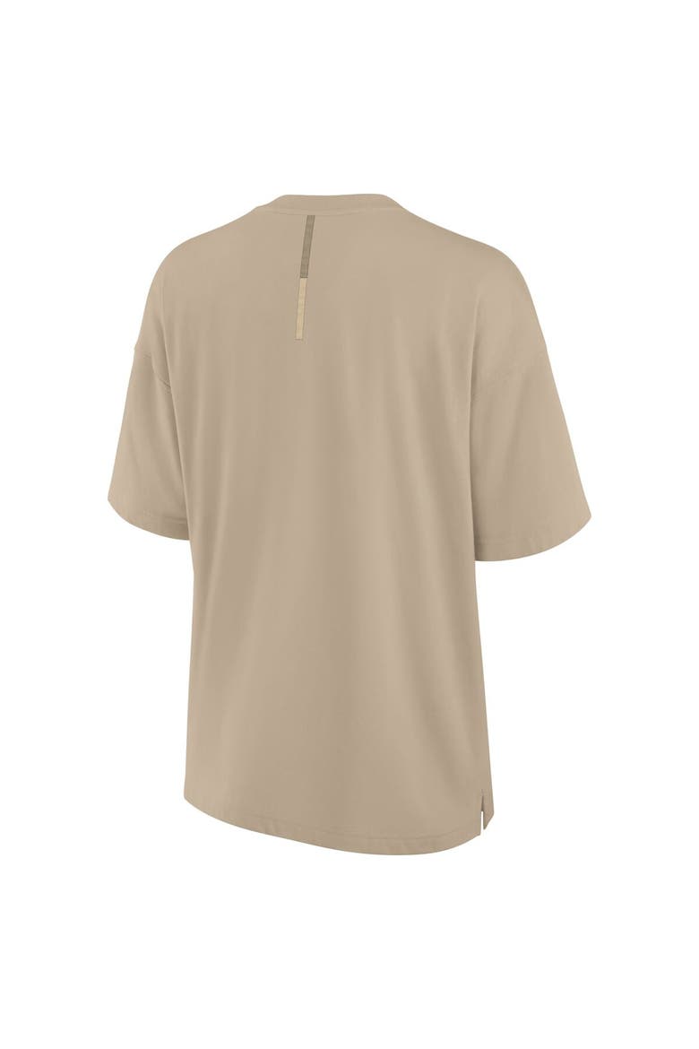Women's Fanatics Khaki Pittsburgh Pirates Oversized Elements T-Shirt, Alternate, color, Khaki