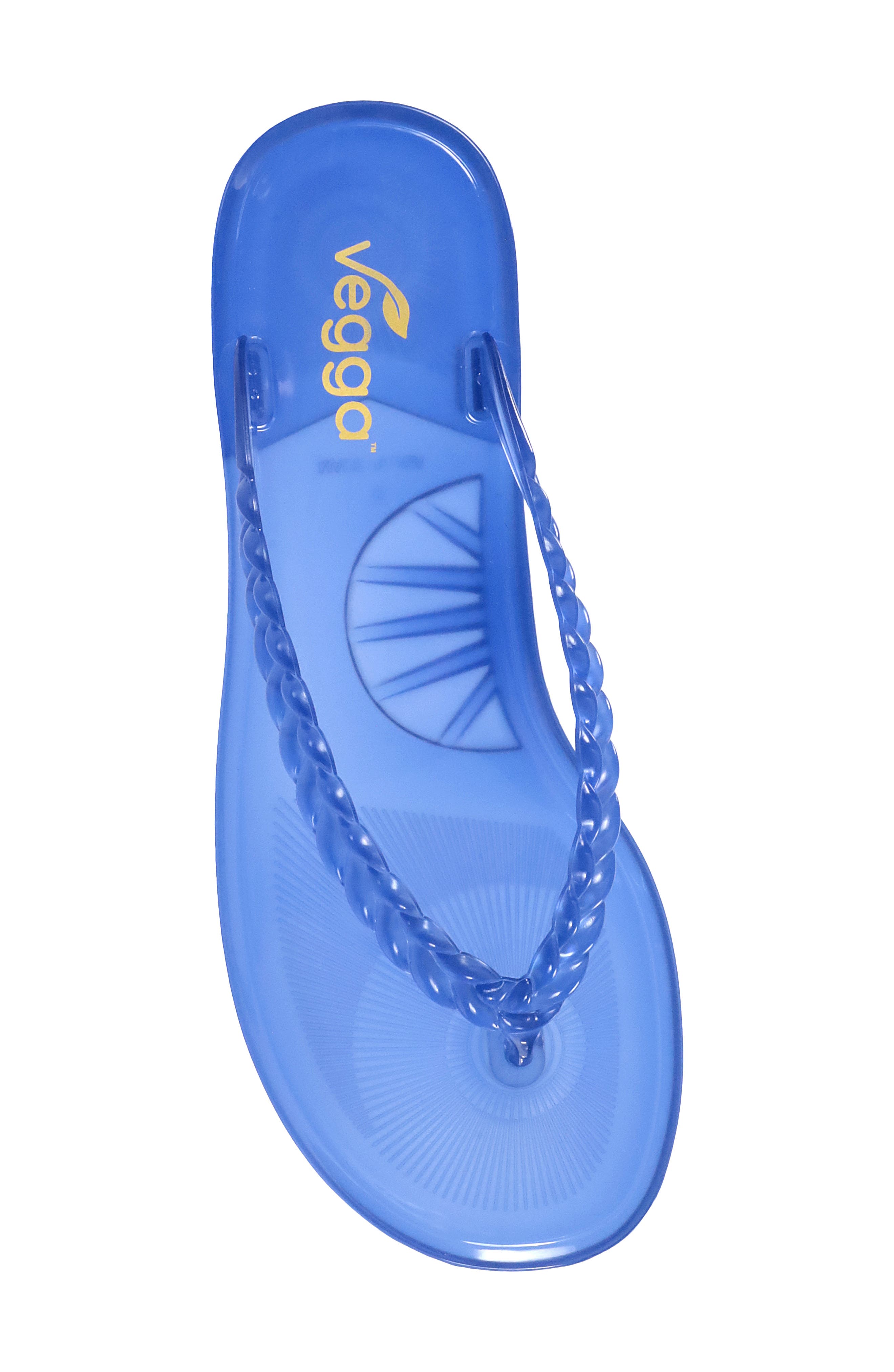 Becky Slide Sandal, Alternate, color, NAVY BLUE PVC TRANSLUCENT