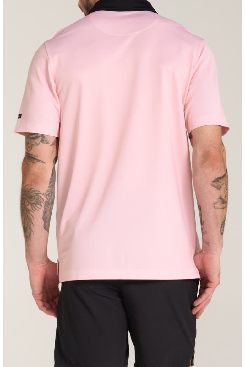 Rose Quartz Piqué Knit Performance Golf Polo, Alternate, color, ROSE QUARTZ