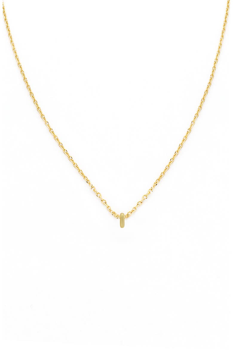 Bubble Initial Necklace, Main, color, GOLD-I
