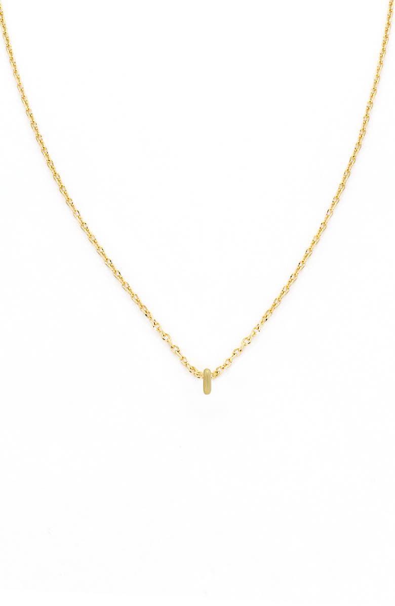 Panacea Bubble Initial Necklace, Main, color, Gold-I